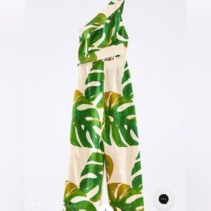 NWOT FARM Rio Monstera Leaf Ecovero Jumpsuit